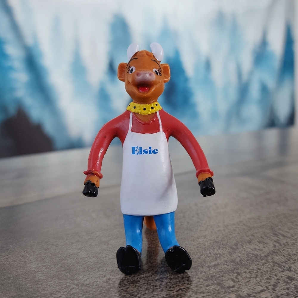 VTG Elsie The Cow Borden Dairy Bendable Advertising Promotional Toy